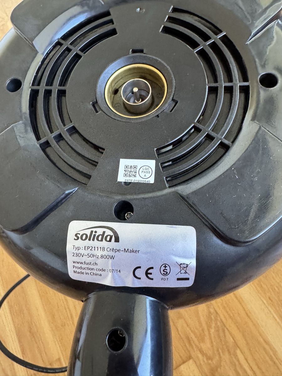 Appareils de cuisine: Crêpe Maker Solida – Neuf (Voir description) à Boniswil par Lisu97p 3