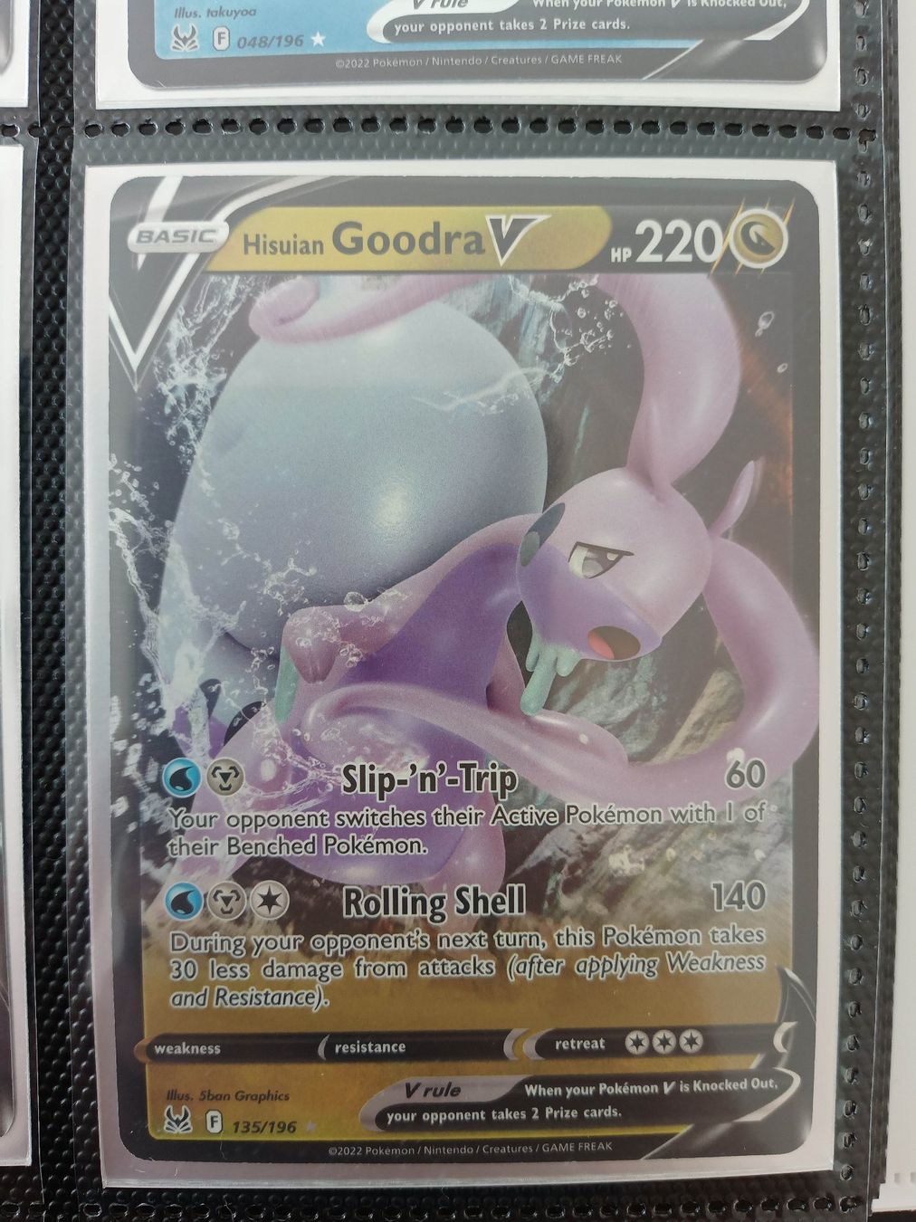 Pokémon Carte collezionabili: Hisuian Goodra V - Pokemon Englisch – Usato da Altstätten SG venduto da GGsGameshop