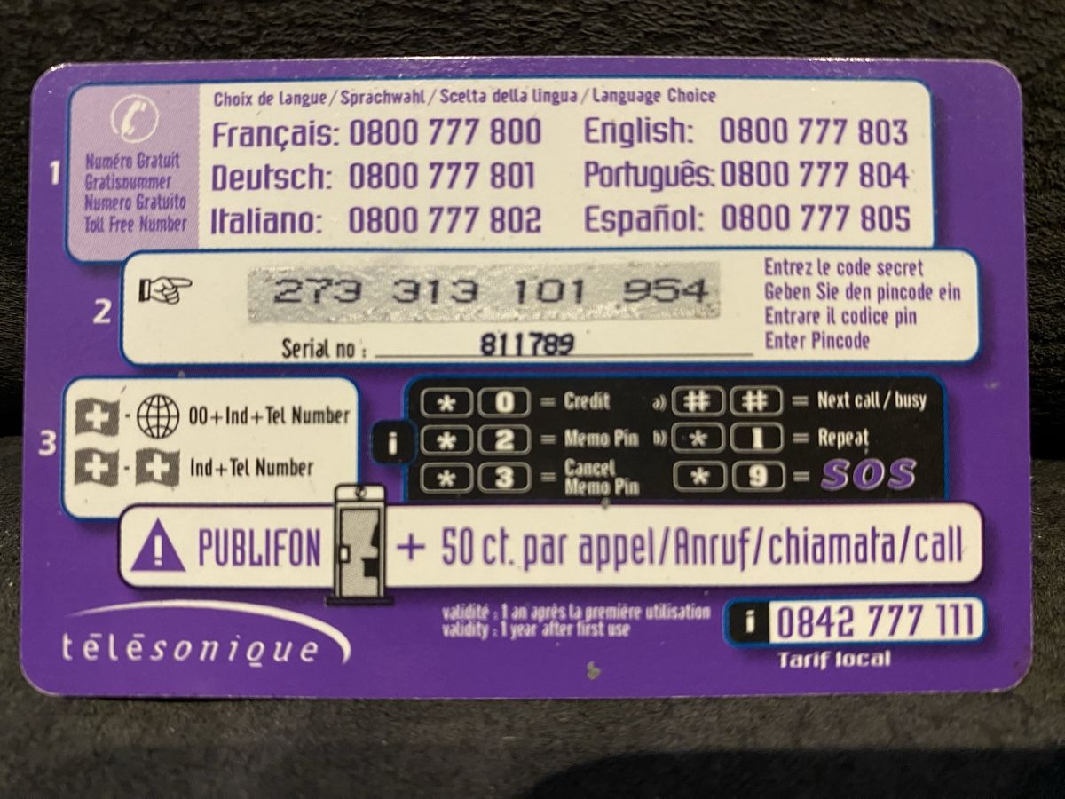 Schede telefoniche: Carte – Usato da Lausanne venduto da babacard10 1