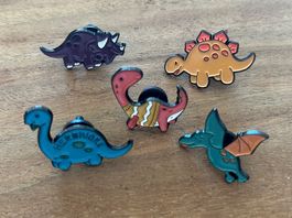 Set 5x Pin Dinos / Dinosaurier