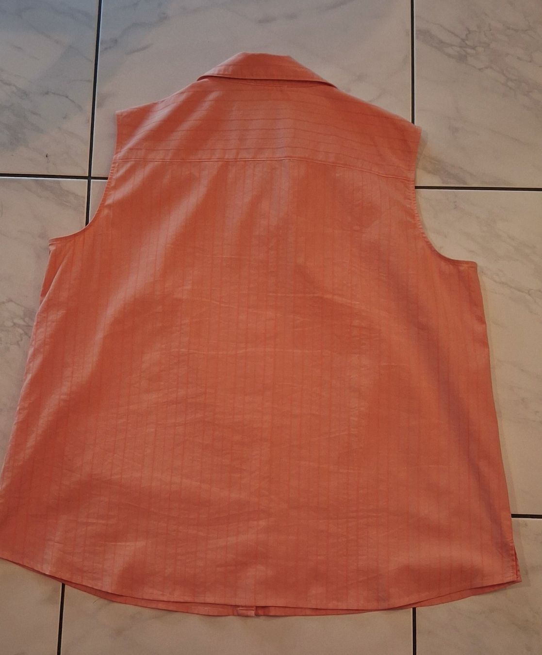Chemisiers: Hemdbluse Gr.48 ärmelos orange – Neuf (Voir description) à Rotkreuz par schweizerin72 1