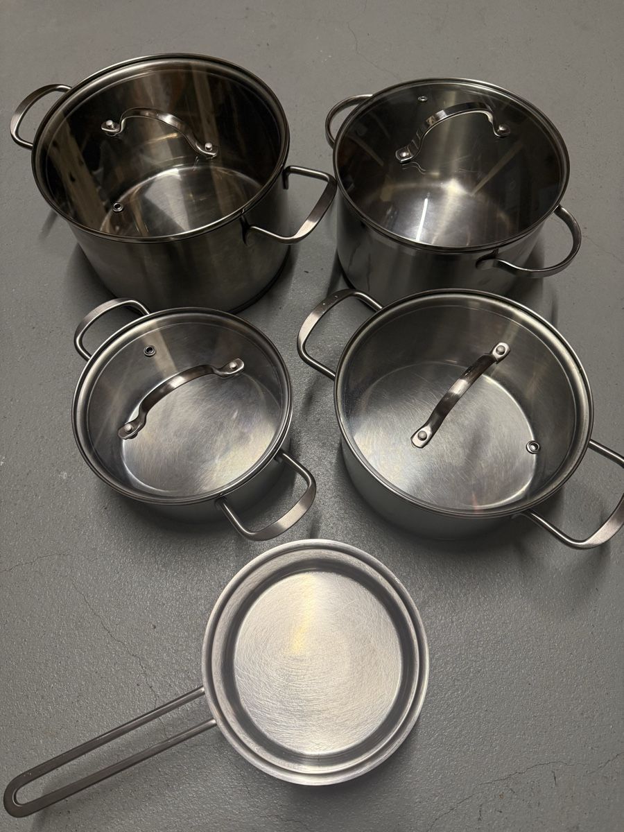 Pfannen: Kochtopfset Crofton/Kitchenware Edelstahl 5-teilig – Gebraucht aus Otelfingen von Otto4 6
