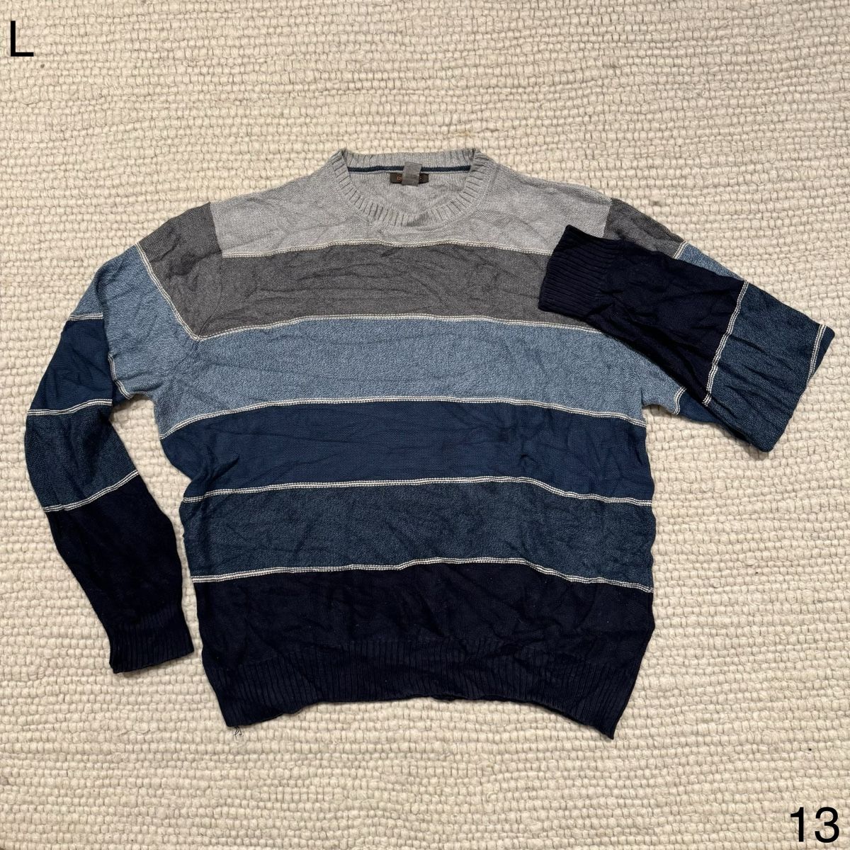 Maglioni & Felpe: Vintage gestreifter Baumwoll Sweater Gr. L – Usato da Basel venduto da climaxxx