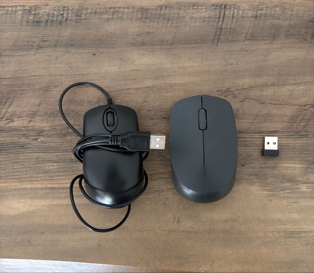 Rapoo Maus: Rapoo Wireless Maus dunkelgrau + USB-Maus gratis – Gebraucht aus Trimbach von fro_2ztm