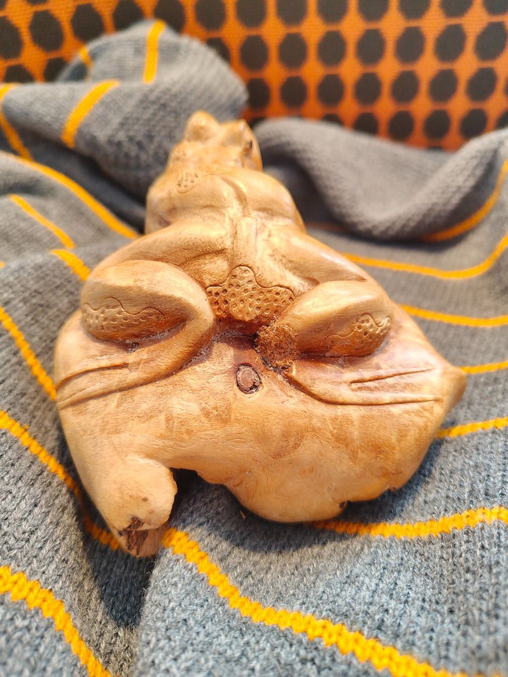 Statuette: Holzfigur Frosch handgeschnitzt – Usato da Oberhelfenschwil venduto da rsm_j976 1