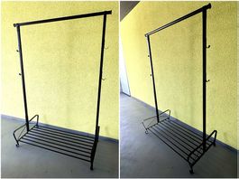 Kleiderständer / Garderobenständer aus Metall  Schwarz
