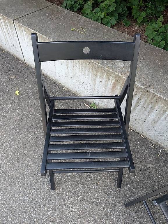 Ikea Sedie: 2 Stk. IKEA TERJE Klappstuhl schwarz – Nuovo (secondo la descrizione) da Frauenfeld venduto da Yuriy 1
