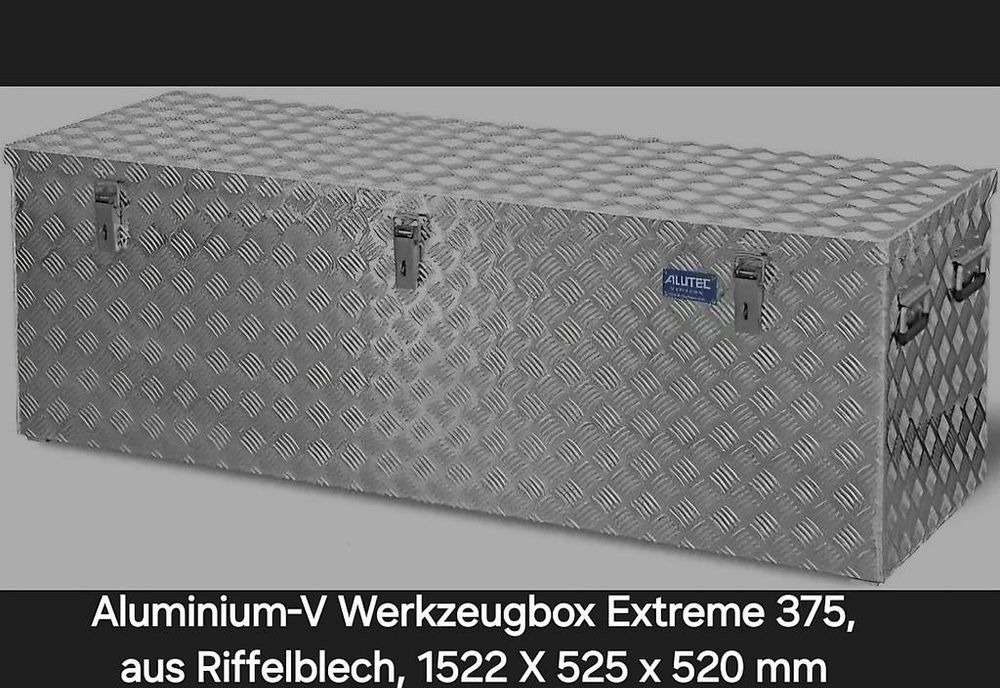 Alu Box aus Riffelblech mit Räder (Gebraucht) in Widnau für CHF 400 ...