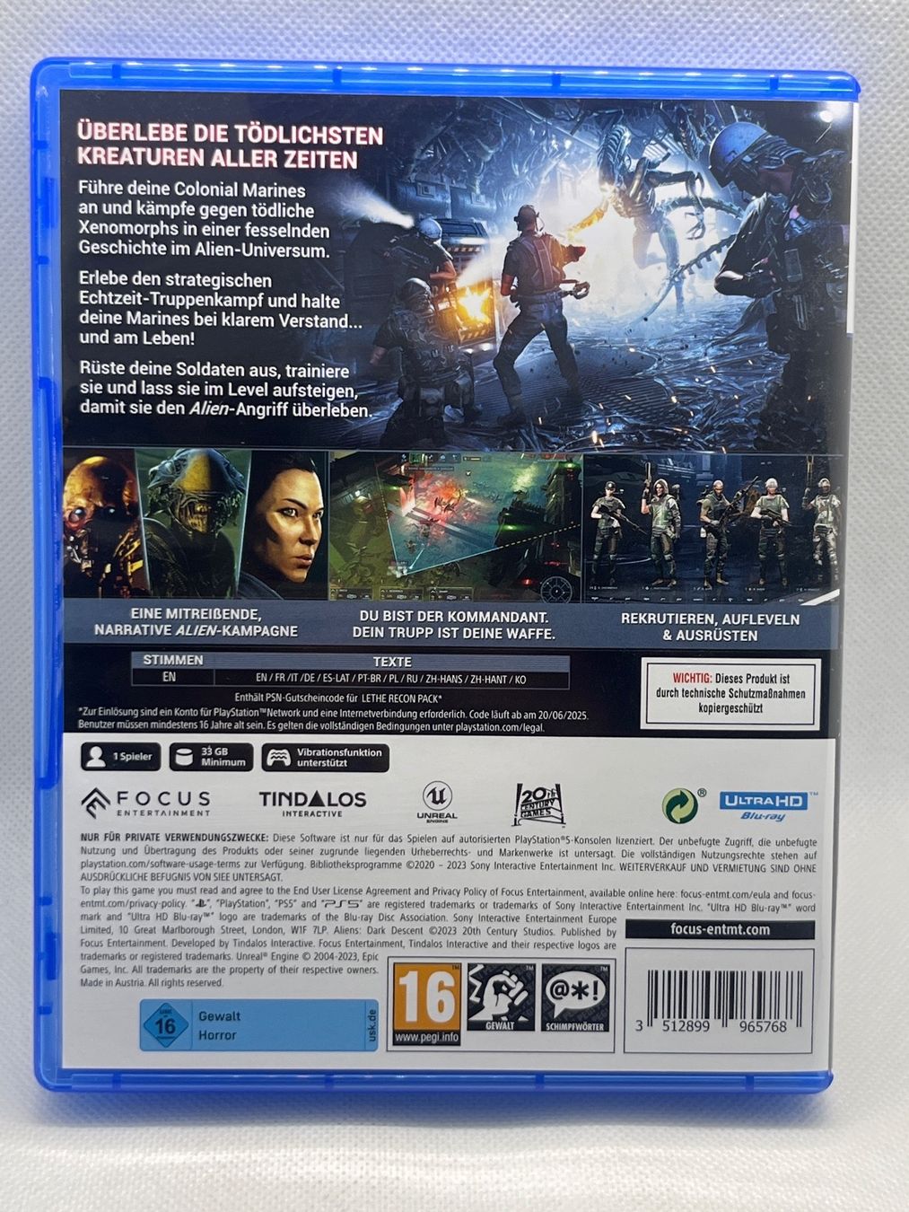Jeux: Aliens Dark Descent PS5 – D'occasion à Hinterkappelen par  1