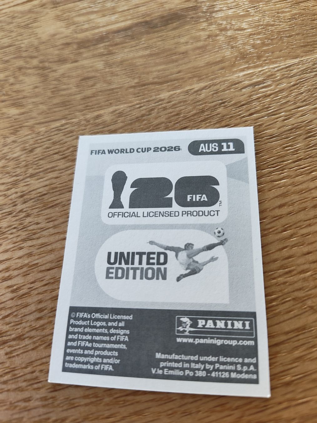 Panini Carte collezionabili: Panini Wm 2026 Aus 11 – Nuovo (secondo la descrizione) da Lieli venduto da Maholo 1