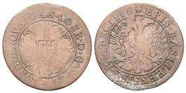 Basel 1/2 Batz 1717 , Jahresz. b. 5 /43/