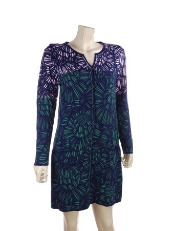 Oleana Strickjacke / Cardigan – Blau, Grün & Pink – Grösse S
