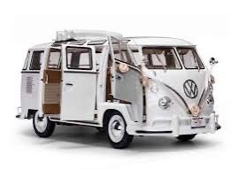 VW BUS T1 SAMBA WEDDING 1962 WEISS 1:12 SUNSTAR