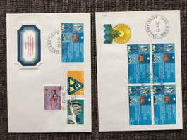 CH 1972 FDC Ersttagsbrief Serie Sonderpostmarken