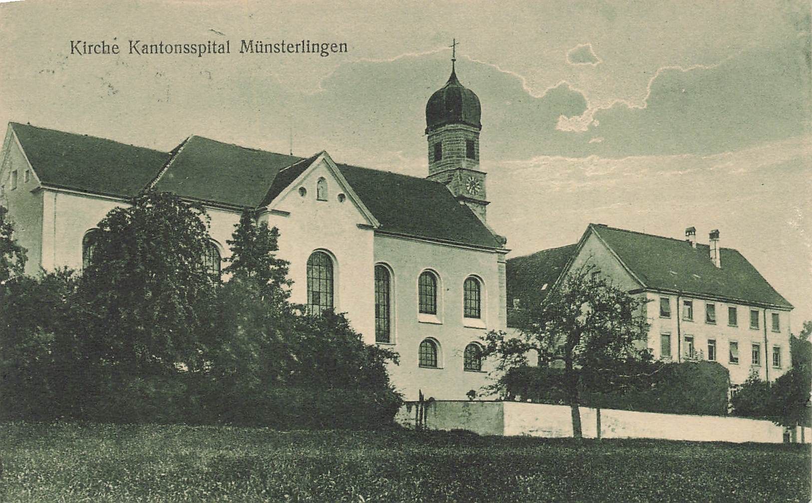 Cartoline postali: Kirche Kantonsspital Munsterlingen – Usato da Biasca venduto da Blenio71