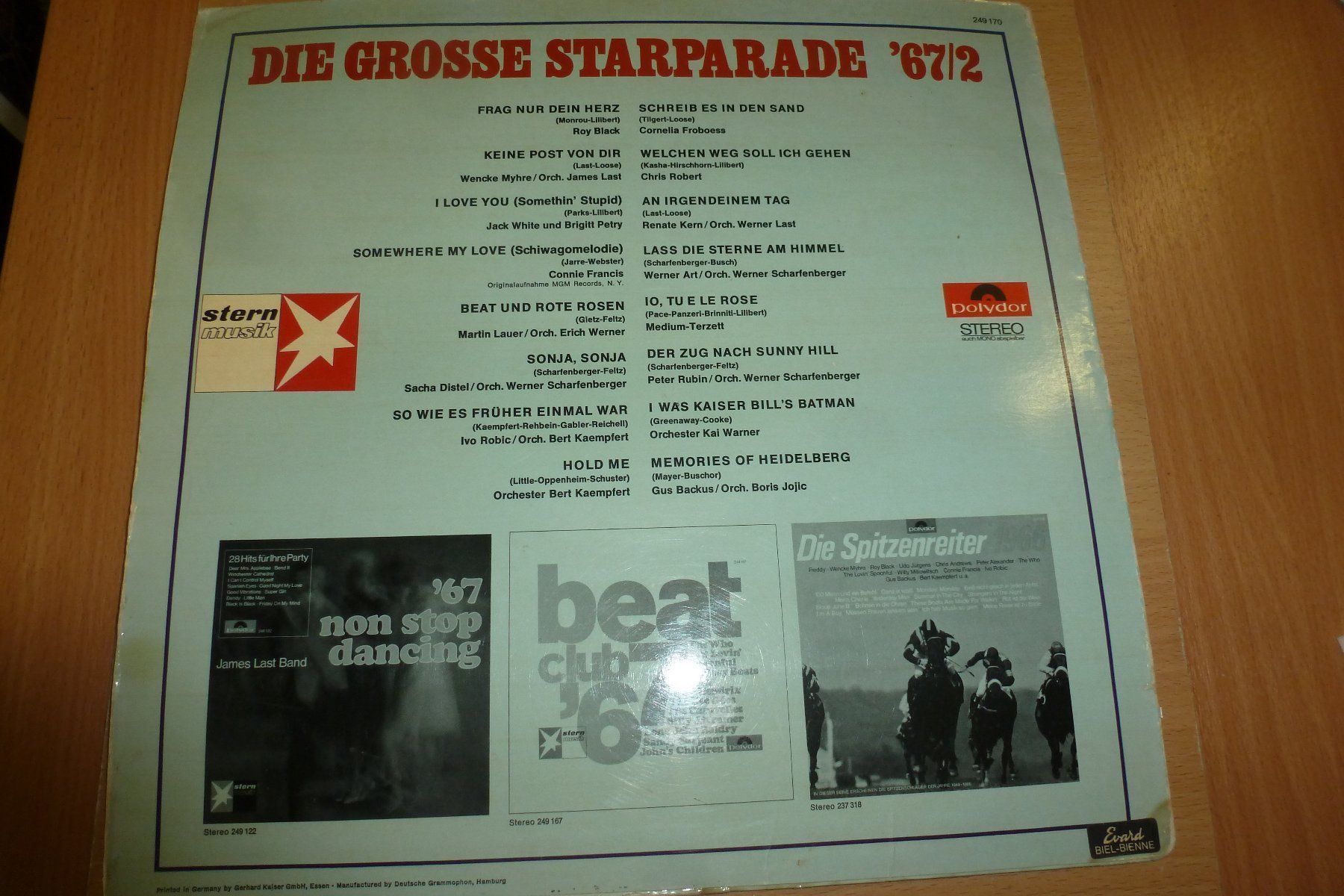 Dischi in vinile: Die Grosse Starparade 67/2 – Usato da Emmen venduto da newdeal1970 3