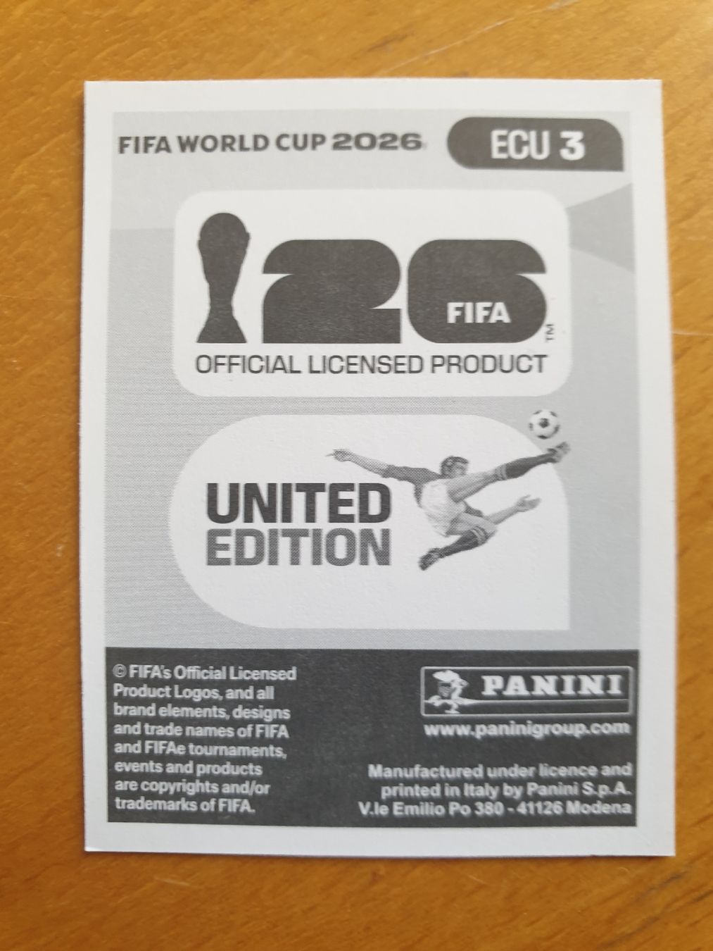 Panini Carte collezionabili: Panini WM 2026 ECU 3 – Nuovo (secondo la descrizione) da Einsiedeln venduto da MGXX 1