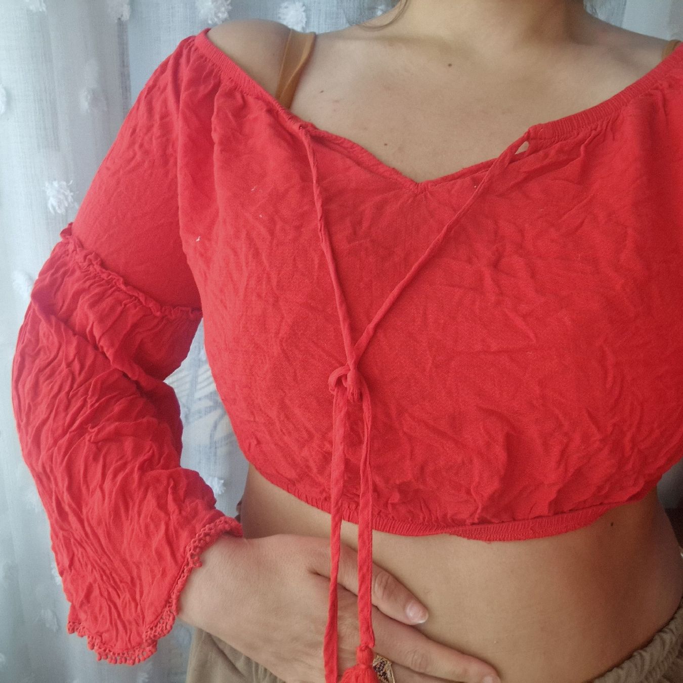 New Look Top: Crop Top Rot New Look Grösse 40 – Usato da Zug venduto da LenaRot 1
