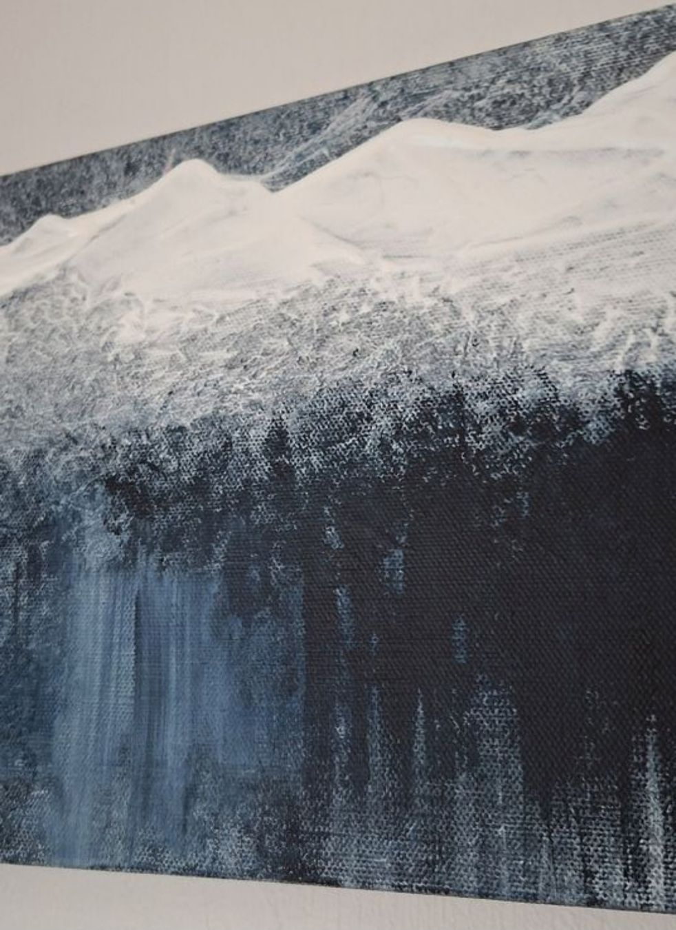 Dipinti: Winterlandschaft  Gemälde  Handgemalt 20×80 – Nuovo (secondo la descrizione) da Riehen venduto da Steinbock1970 5