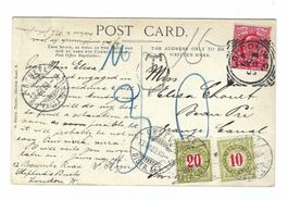 Karte London - Genève 1903 taxiert fy