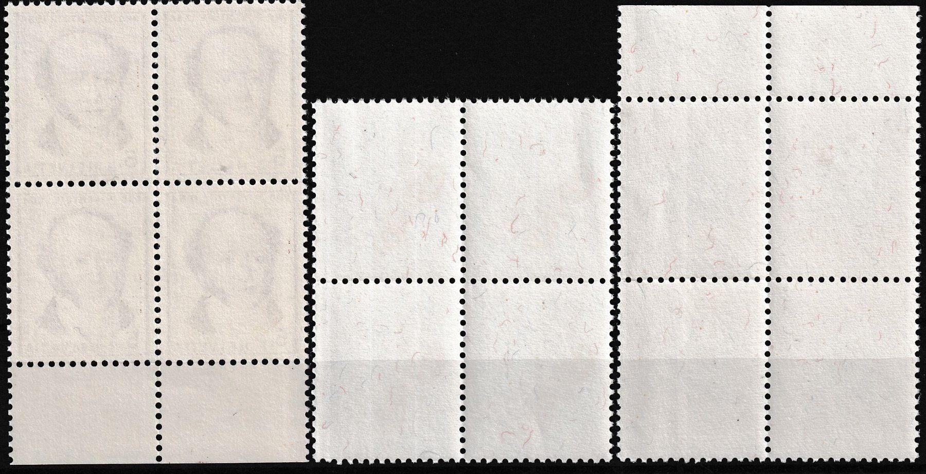 Alle Briefmarken: 1954, J153-157 im Viererblock ** postfrisch, Kat: 40.-+ – Gebraucht aus Sursee von Luzernerraute 2