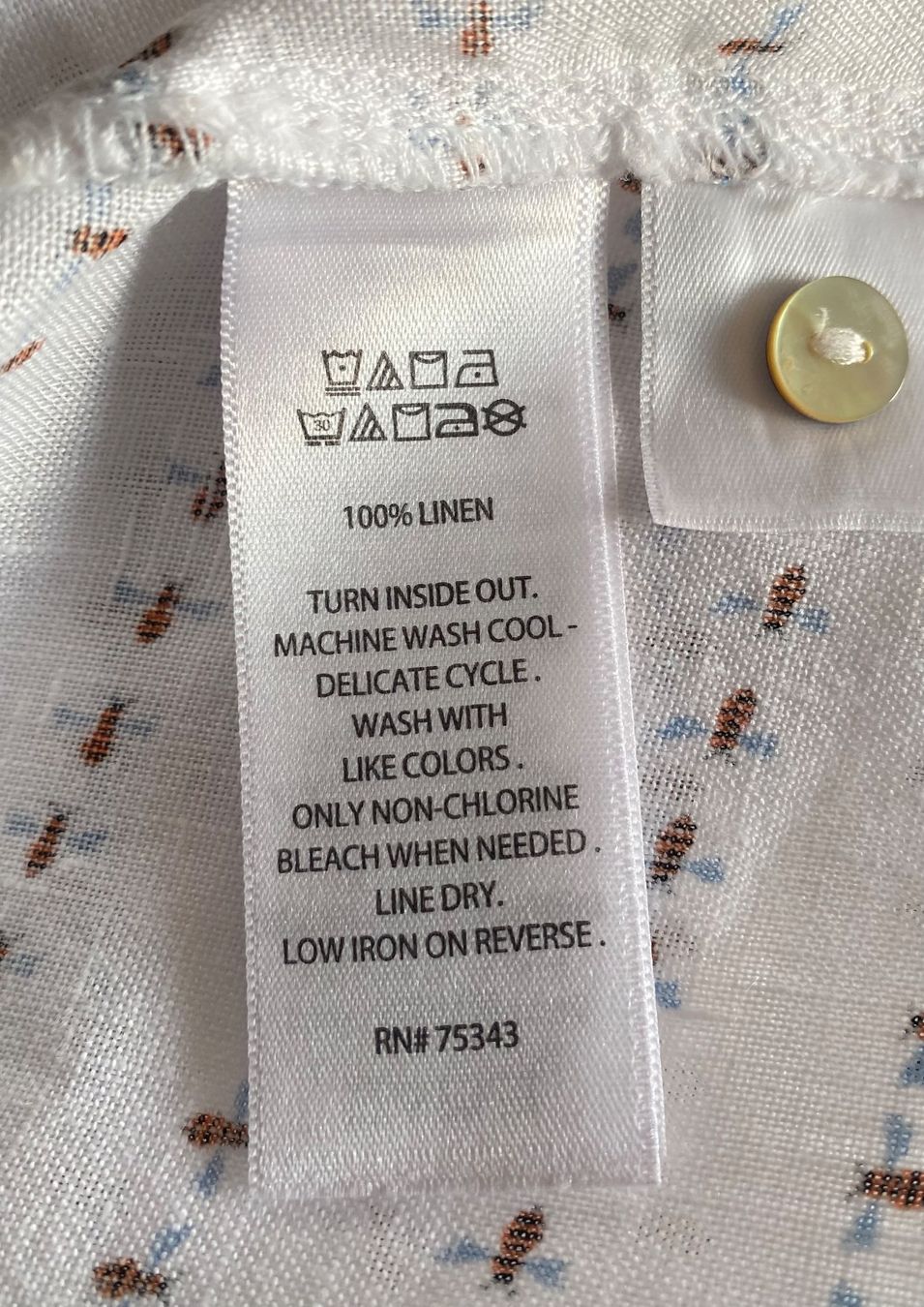 Camicette: Cynthia Rowley Hemdbluse aus Leinen Grösse S – Usato da Oberwil BL venduto da Leni-Mischi 6
