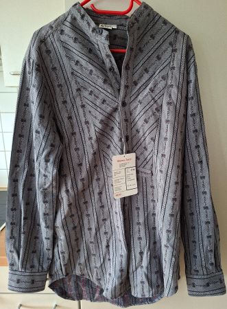 Edelweiss Hemd Bremo Textil grau Grösse XL Neu