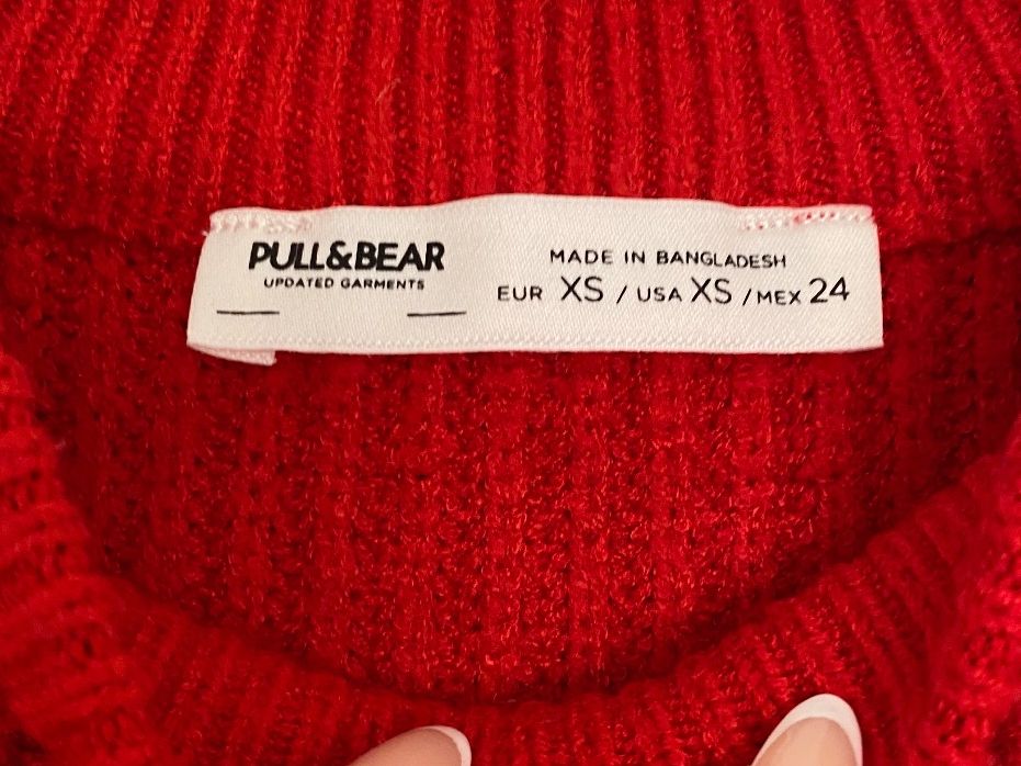 Pull&Bear Maglioni & Felpe: Strickpullover in rot – Usato da Bonstetten venduto da zweitihand.shop 2
