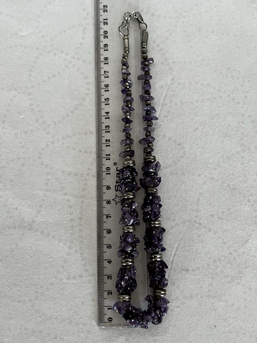 Catenine: Vintage poliert Amethyst Cluster Chocker Schmuck – Usato da Moehlin venduto da Balirain 5