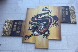 Wandhängebild eines chinesischen Drachens