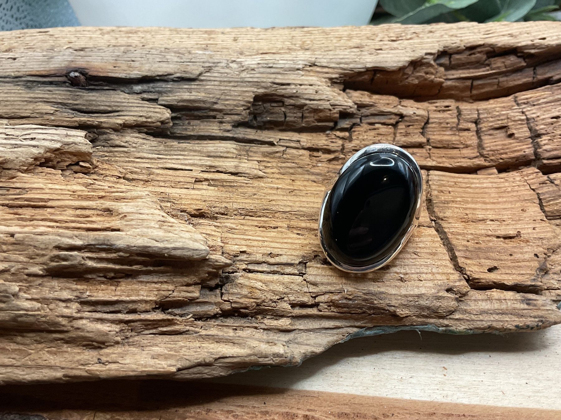 Ringe: Statementring Onyx in Sterlingsilber, Gr.9 – Neu (gemäss Beschreibung) aus luzern von Alpendorf1 5