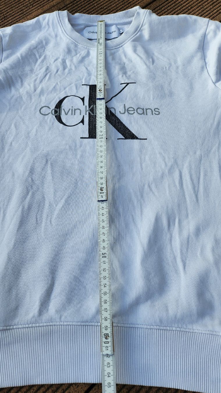 Calvin Klein Maglioni & Felpe: Pull blanc CK, taille M, coton 100% – Usato da Agiez venduto da chouchanelle 6