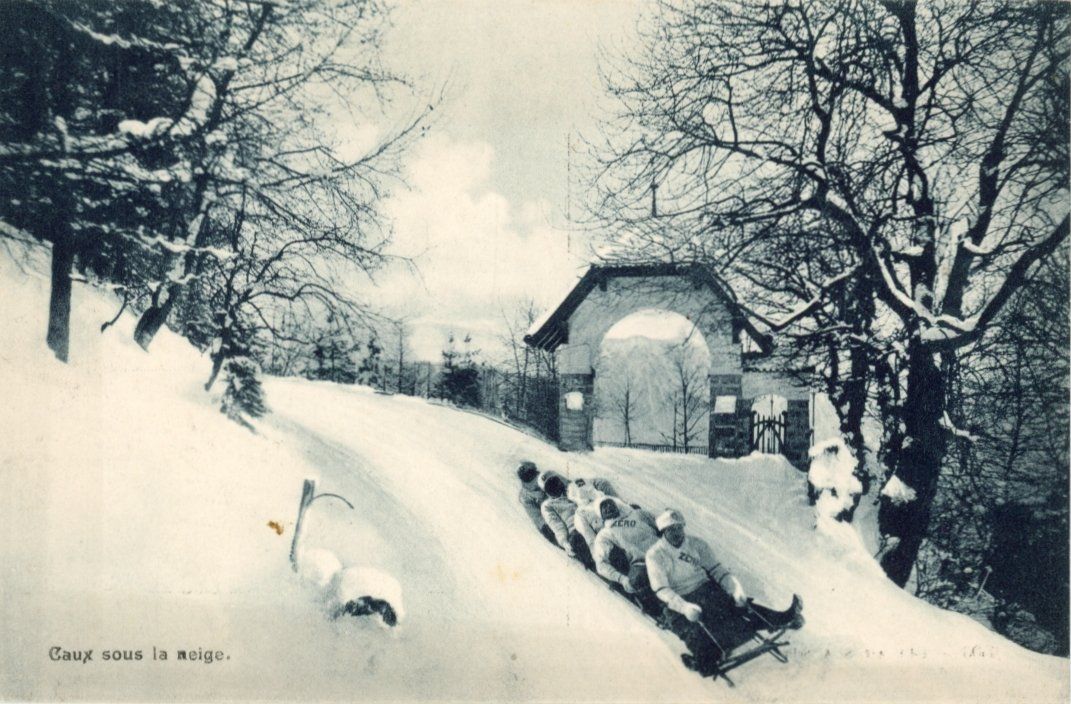 Ansichtskarten: Caux   VD  -  Lugeurs – Gebraucht aus Brig von Valcards54