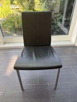 9 Lederstühle und ein Kuhfell dazu
