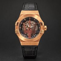 Maserati Uhr Herrenuhr Skelettuhr Automatik Top Zustand!