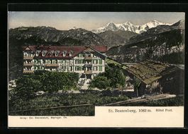 AK St. Beatenberg, Hotel Post, Panorama