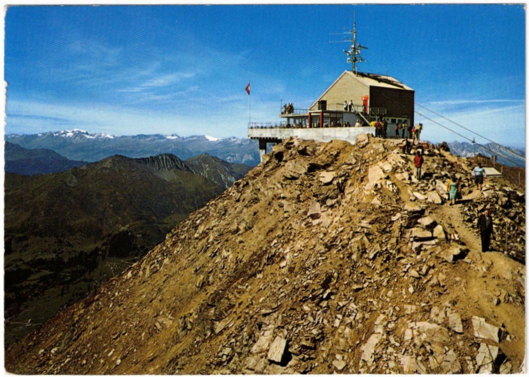 Cartoline postali: Lenzerheide - Luftseilbahn Rothorn Bergstation – Usato da Binningen venduto da Mountainrider