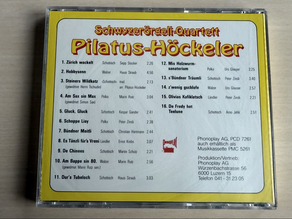 CDs: Schwyzerörgeli-Quartett Pilatus CD – D'occasion à Oberried Brienz par Chyara 1