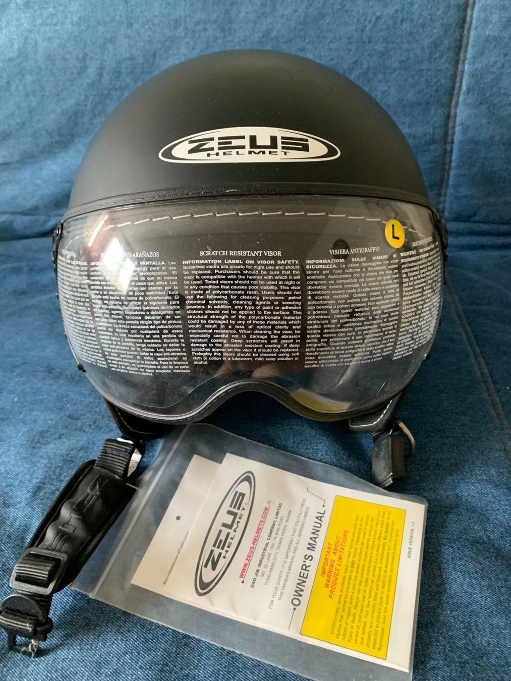 Caschi & visiere: Zeus SERIES 210 Black Doff - Helm Grösse L – Nuovo (secondo la descrizione) da Buchs SG venduto da danini02