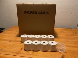 54 Thermo Rollen Bonrollen Kassenrollen 57mm Top Zustand!