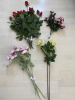 20 Stk.Kunstblumen Rosen, rot/rose/creme, alle Neu