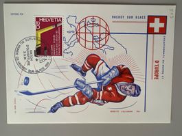 1961 Eishockey-Weltmeisterschaft Lausanne Karte Eröffnungssp