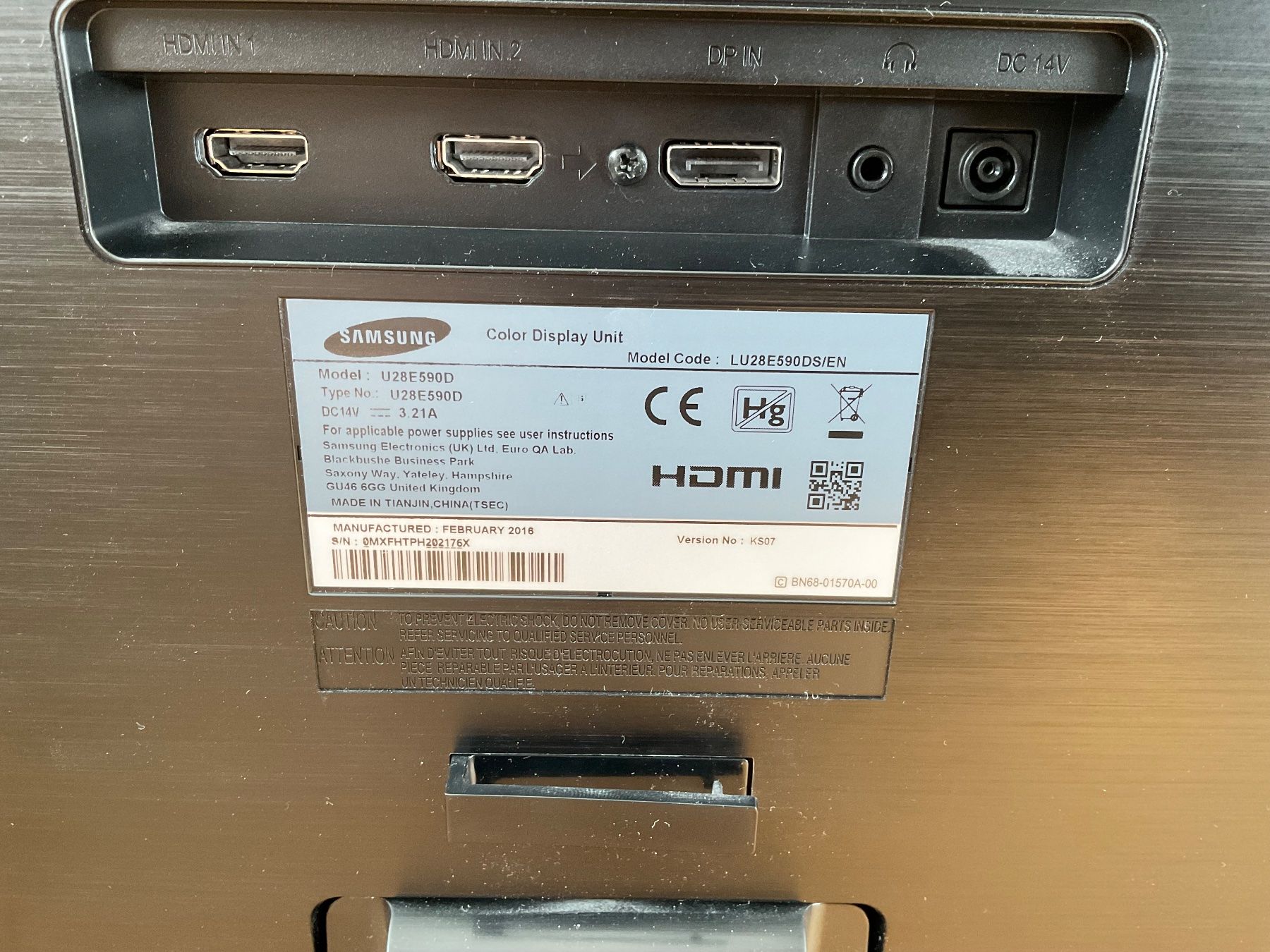 Samsung Monitor: Samsung U28e590d – Usato da Siebnen venduto da TurboMega 2