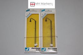 Viessmann 2x 6384 Bahnbetriebswerkleuchte H0 1:87 Licht Bau