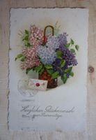 Herzlichen Glückwunsch zum Namestage, Blumekorb, 25.VII.1923