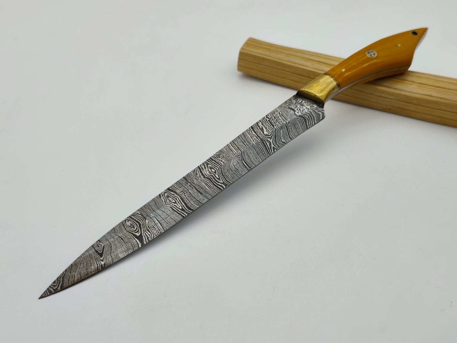 Coltelli da cucina: GEPRÜFT 1A Damast Messer Chefmesser Knife Damastmesser – Nuovo e nell'imballaggio originale da Arlesheim venduto da Premius_1