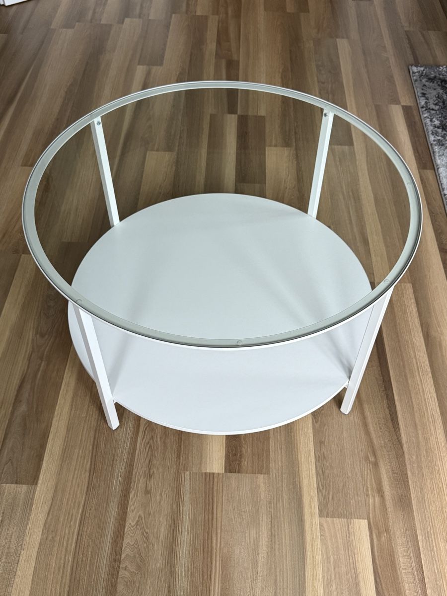 Ikea Tavoli: Salontisch Weiss | Glasscheibe – Usato da Biberist venduto da Ce_Jo 1