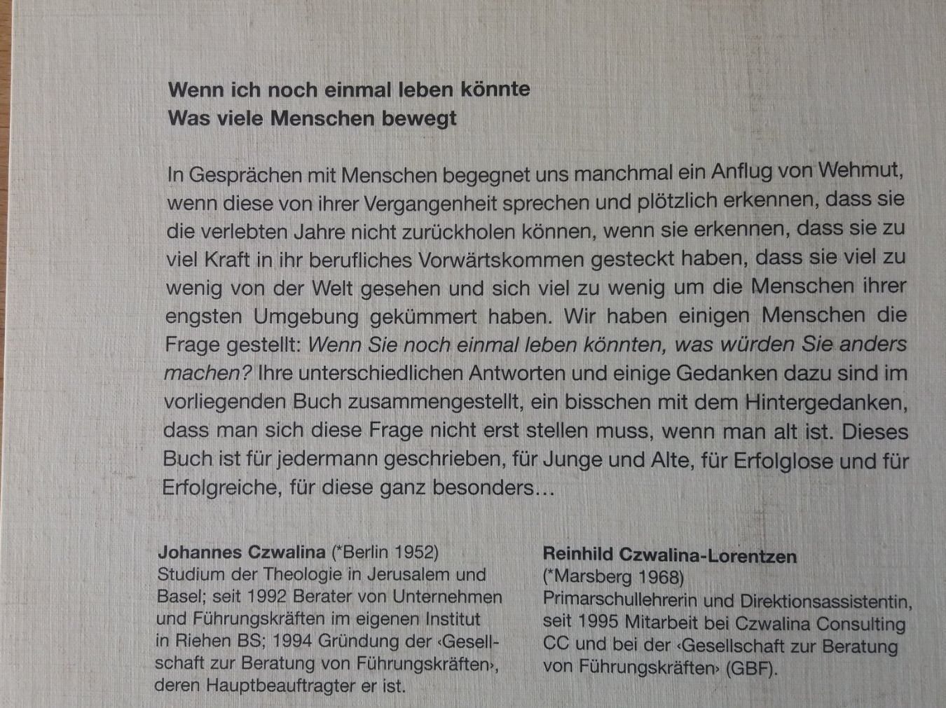 Libri: wenn ich noch einmal leben könnte – Usato da Sevelen venduto da Cangaroo 1