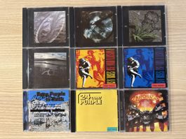 9 Rock CDs Led Zeppelin Guns N Roses Deep Purple Krokus
