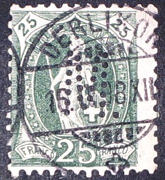 Tous les timbres: Perfin   64 – D'occasion à Opfikon par webstar30